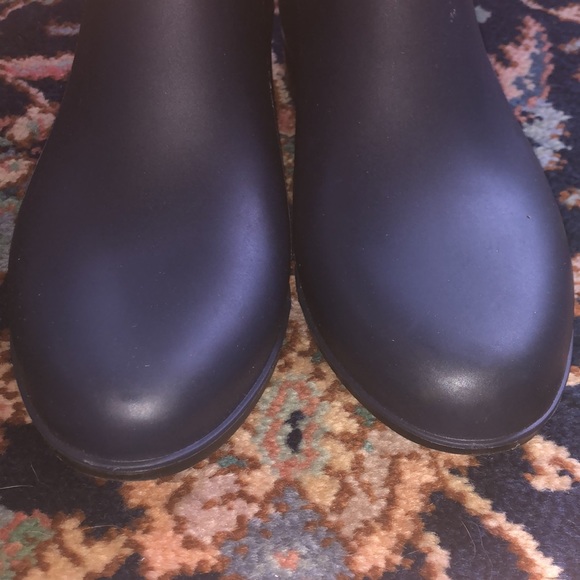 Sam Eldeman • Black And Blue Rubber Rain Boots Tinsley - Picture 4 of 8